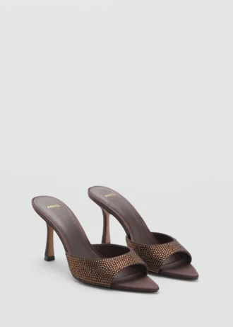Sandales à talons avec bride en strass