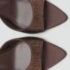 Sandales à talons avec bride en strass