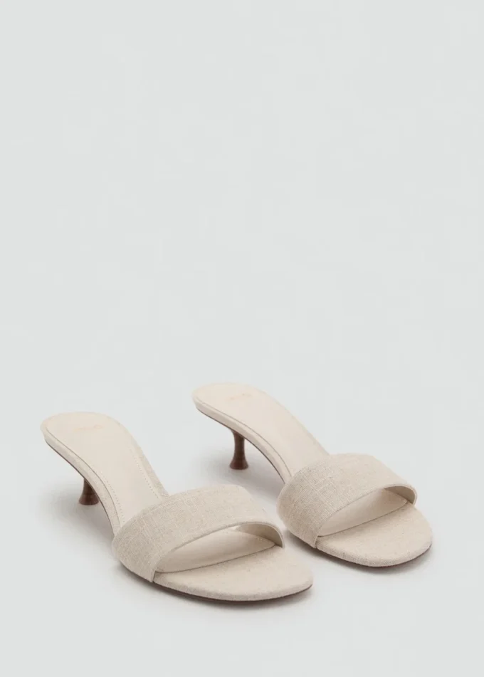 Sandales à talons bobines