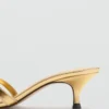 Sandales à talons bobines et lanières