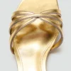Sandales à talons bobines et lanières