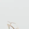 Sandales à talons en cuir avec lanières Sandales à talons en cuir avec lanières