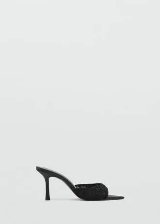 Sandales à talons en dentelle
