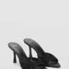 Sandales à talons en dentelle