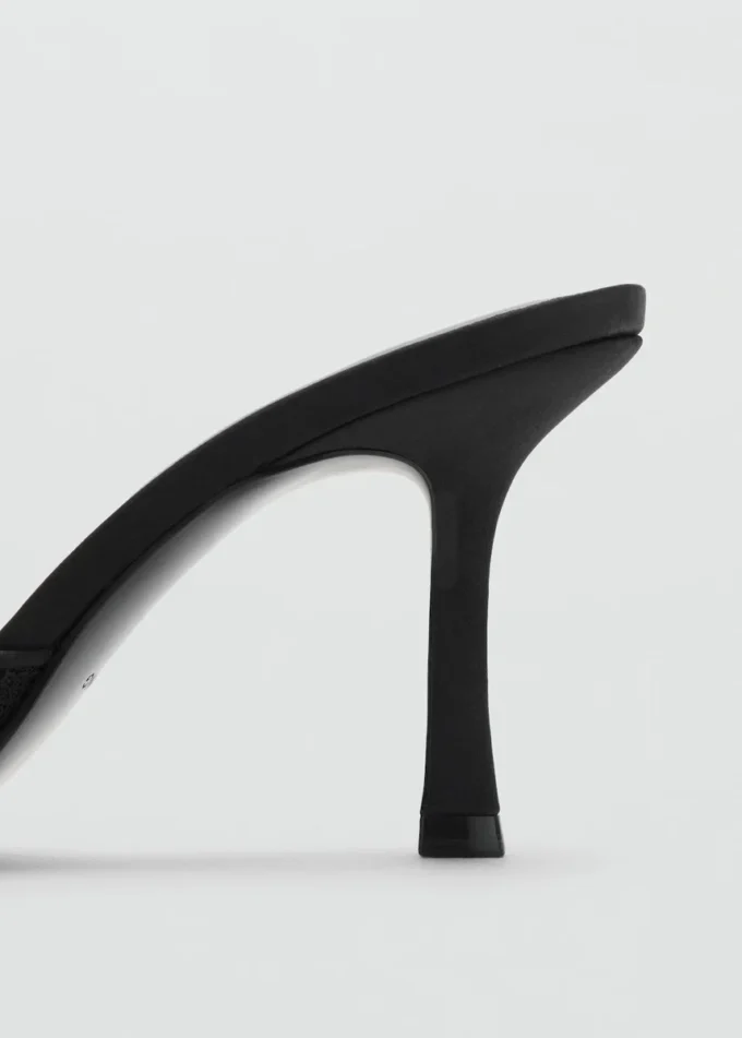 Sandales à talons en dentelle