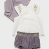 Short brodé en coton mélangé Short brodé en coton mélangé