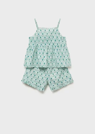 Short de pyjama à volants