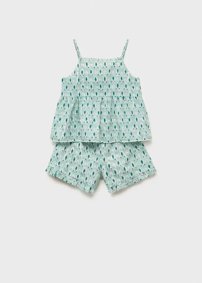 Short de pyjama à volants