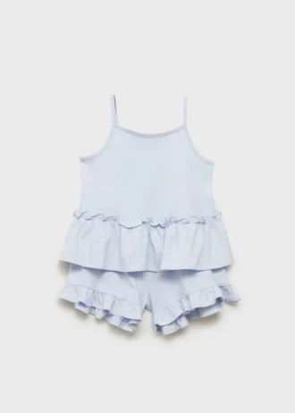 Short de pyjama à volants