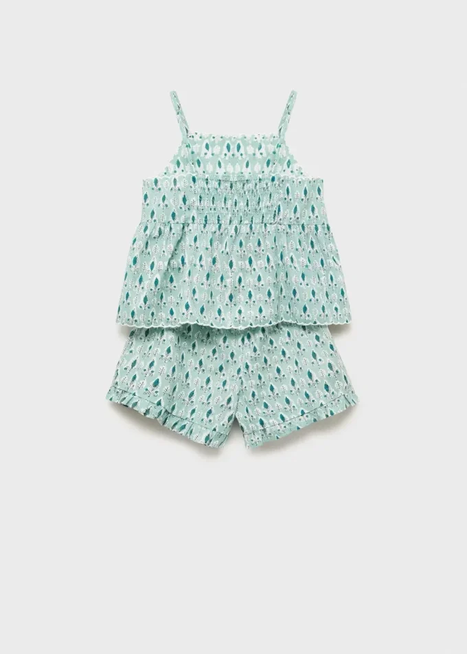 Short de pyjama à volants