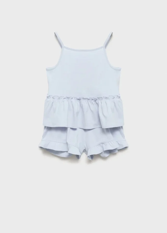 Short de pyjama à volants