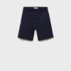 Short en coton avec cordon de serrage