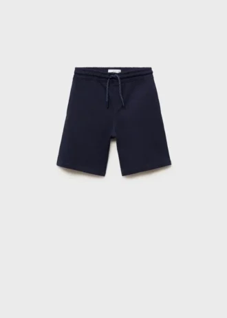 Short en coton avec cordon de serrage