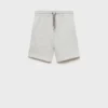 Short en coton avec cordon de serrage