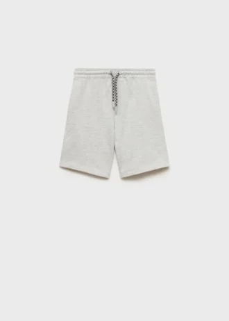 Short en coton avec cordon de serrage