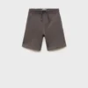 Short en coton avec cordon de serrage Short en coton avec cordon de serrage