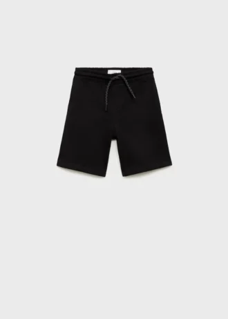 Short en coton avec cordon de serrage