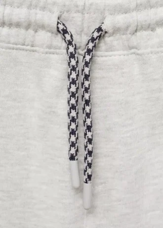 Short en coton avec cordon de serrage