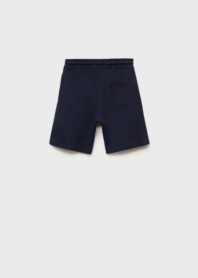 Short en coton avec cordon de serrage