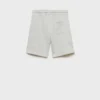 Short en coton avec cordon de serrage