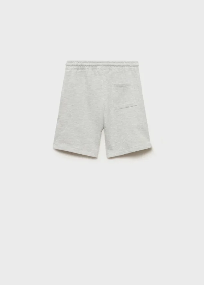 Short en coton avec cordon de serrage