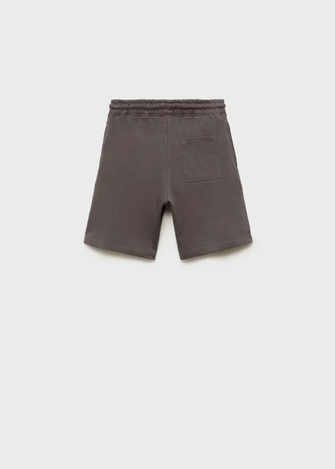 Short en coton avec cordon de serrage Short en coton avec cordon de serrage