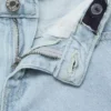 Short en coton brodé