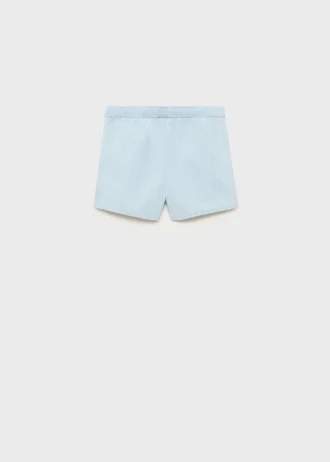 Short en coton effet denim