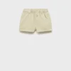 Short en coton effet denim Short en coton effet denim