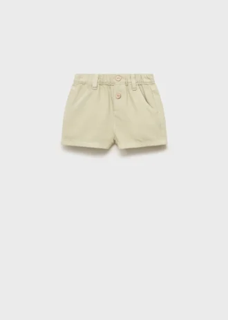 Short en coton effet denim