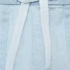 Short en coton effet denim Short en coton effet denim