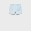 Short en coton effet denim Short en coton effet denim