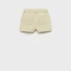 Short en coton effet denim Short en coton effet denim