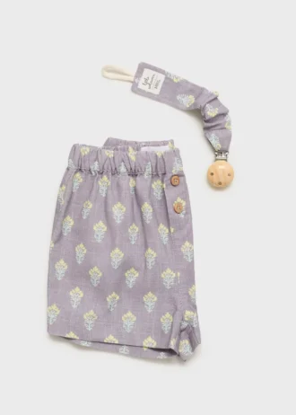 Short en coton imprimé