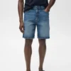 Short en denim coupe classique