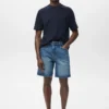 Short en denim coupe classique