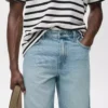 Short en denim coupe classique