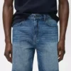 Short en denim coupe classique