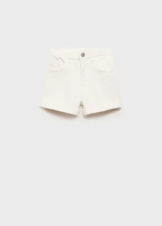 Short en denim coupe droite