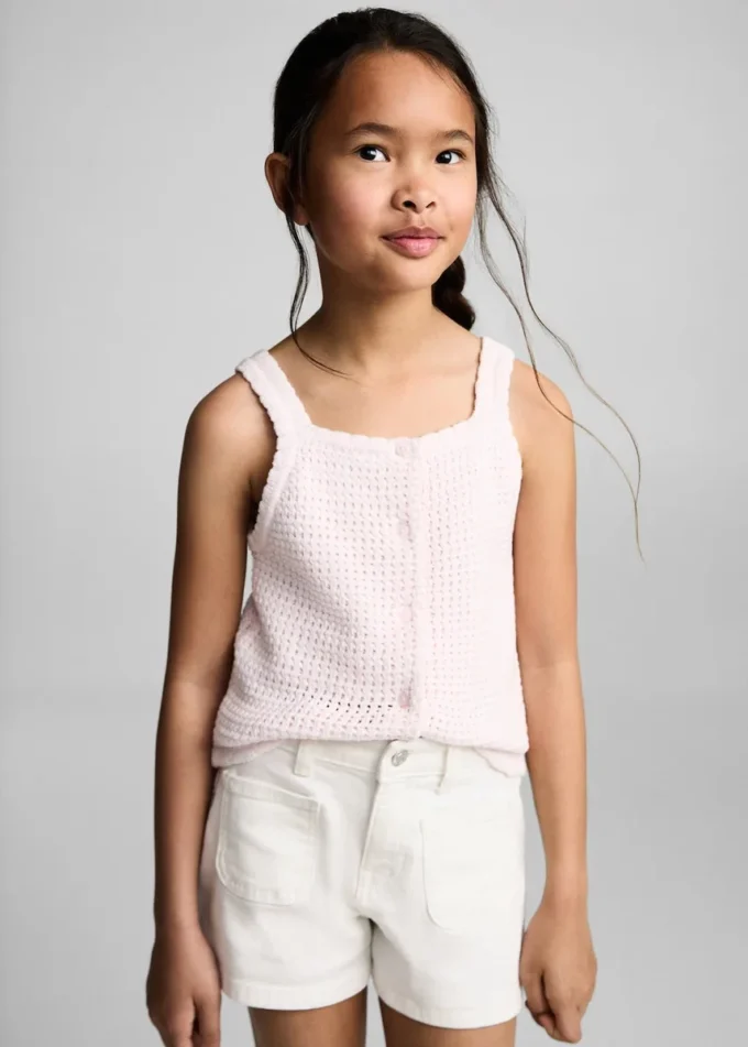 Short en denim coupe droite Short en denim coupe droite