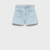 Short en denim coupe droite Short en denim coupe droite
