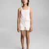 Short en denim coupe droite Short en denim coupe droite