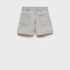 Short en denim coupe droite Short en denim coupe droite