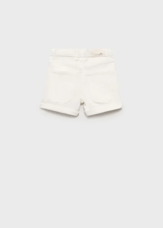 Short en denim coupe droite Short en denim coupe droite