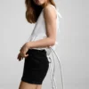 Short en denim coupe droite Short en denim coupe droite