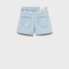 Short en denim coupe droite Short en denim coupe droite