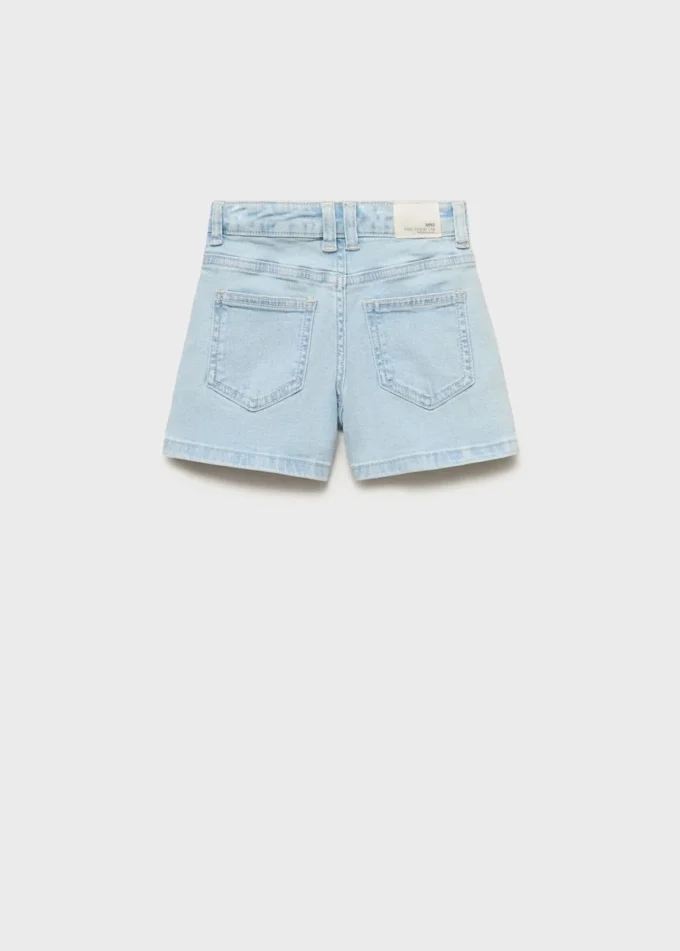 Short en denim coupe droite Short en denim coupe droite