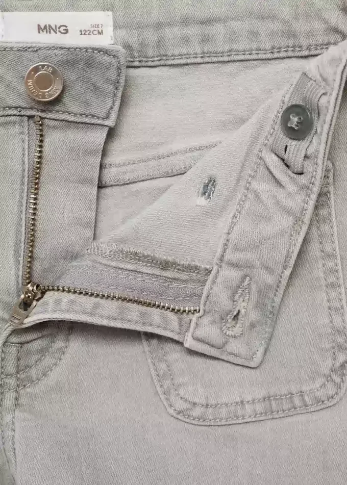Short en denim coupe droite Short en denim coupe droite