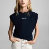 Short en denim à ourlet effiloché Short en denim à ourlet effiloché