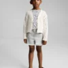Short en denim à ourlet effiloché Short en denim à ourlet effiloché